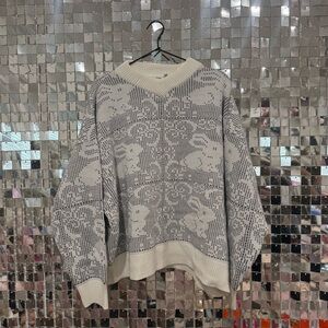 Sisters & Seekers Bunny Knit Sweater | Oversized Cozy